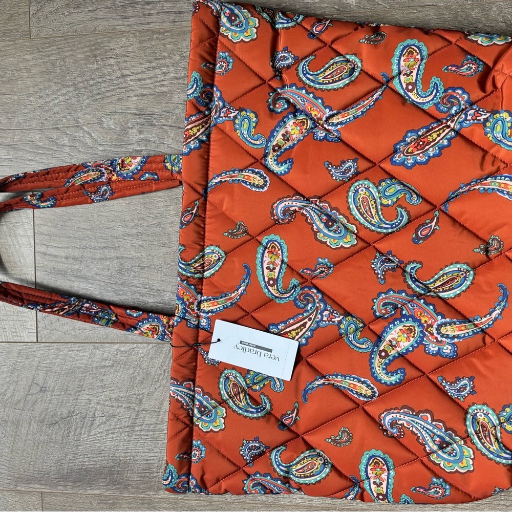 Vera Bradley Vibrant Orange Paisley Tote